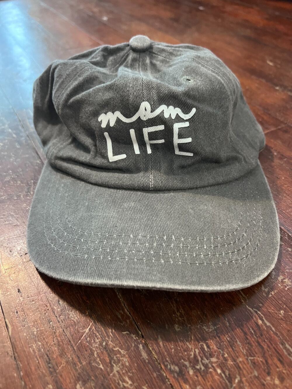 Mom Life Embroidered Baseball Cap Womens Adjustable Gray Dad Hat Casual